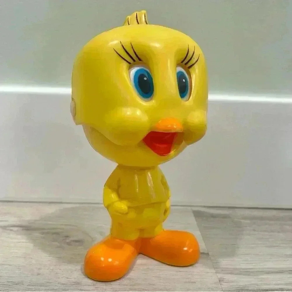 Vintage 1976 Mattel Chatter Chums Talking Tweety Bird Pull String Toy - Works